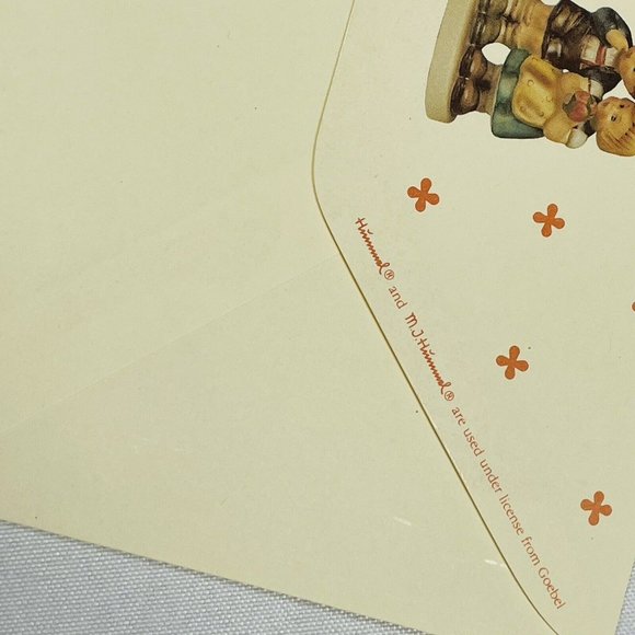 Vintage 1992 Hummel Stationary #220 We Congratulate 3 Sheets & 1 Envelope Unused - Picture 11 of 11